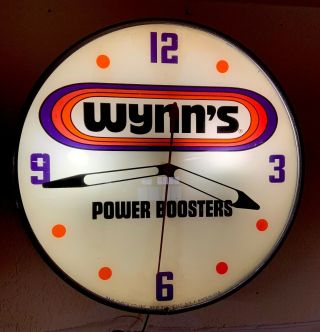 Stunning Wynn ' s Pam Clock Gas Oil Advertising Seldom Seen 2