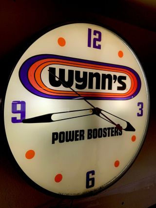 Stunning Wynn ' s Pam Clock Gas Oil Advertising Seldom Seen 3