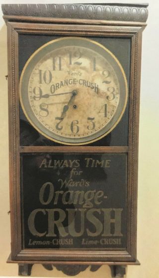 Advertising Clock Orange Crush