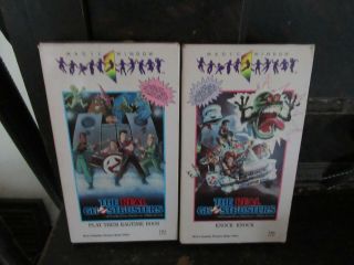 The Real Ghostbusters Set Of 2 Vhs Vintage Cases