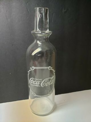 Vintage C.  1910 " Coca - Cola " Soda Fountain Backbar Soda Syrup Bottle