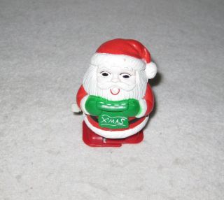 Christmas Wind Up Toy Santa Claus 2.  5”