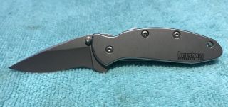 Kershaw Chive 1600 Framelock Speedsafe Knife Plain Edge Blade Usa