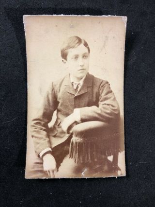 Victorian Carte De Visite Cdv: Child: Young Man