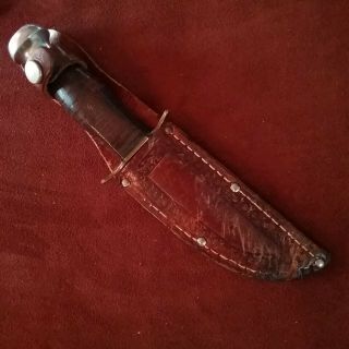 Vintage Hunting Knife Kinfolks 96 Usa Fixed Blade 96