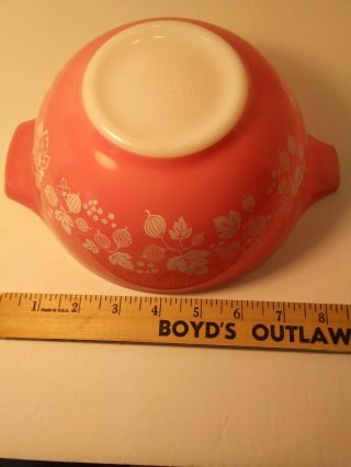 Vintage Pyrex Pink Gooseberry Cinderella Bowl1 - 1/2 QT 442/Excellent 3