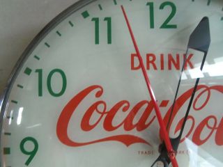 Coca Cola Lighted Advertising Pam Clock,  Sign 1950S VGC 2