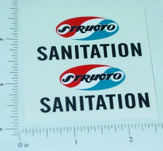 Structo Sanitation Truck Replacement Stickers St - 105