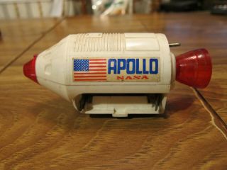 Vtg Apollo Toy Moon Traveler Space Pod Vehicle Plastic Japan