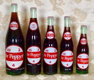 Vintage 1960’s Dublin Dr Pepper Bottle Set