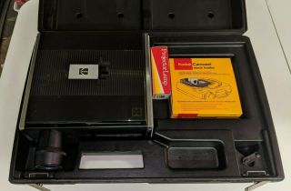 Vintage Kodak Carousel Custom 860h Slide Projector With Case -