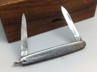 Knife Schrade Cut.  Co - Walden Ny Usa - " 1968 35th Anniversary Miracle Whip " Ex.
