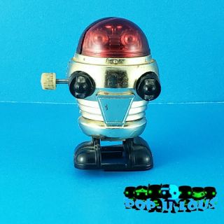 Vintage Tomy 2 " Walking Wind - Up Rascal Robot Made In Taiwan 1977