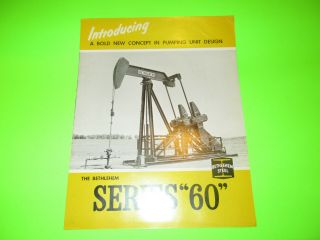 Vintage Bethlehem Steel Series 60 Booklet Brochure Oil Drilling