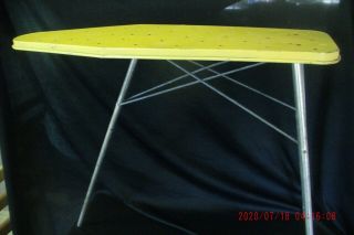 Vintage Toy Wolverine (?) Yellow Child Metal Ironing Board Good Shape