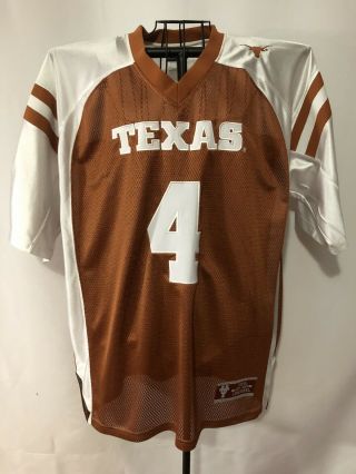 Vintage University Of Texas Football Jersey By Champs 4 Men’s Xl Stiched,