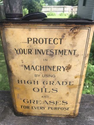 Vintage 1920 ' S Monarch Oil 1 Gallon Can COUNCIL BLUFF ' S IA Gas Oil Soda 3