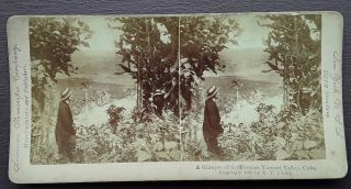 Antique Stereoview Photo Glimpse Of The Yumuri Valley,  Cuba In 1899