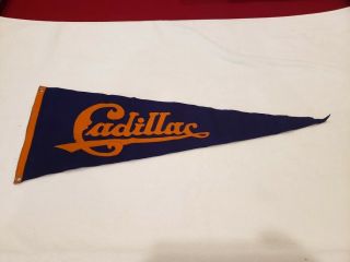Extremely Rare Circa 1915 Cadillac 28 Inch Wool Advertisement Pennant,