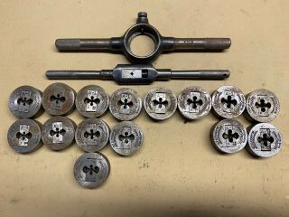 Vintage Greenfield Jewelers Tap And Die Set Very Small Threads See Detailed Phot