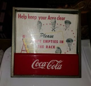 RARE Vintage 1950s Coca - Cola Light - up Sign - 