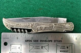Big Laguiole Folding Lockback Knife With The Cork Screw And The Classic Bee Lock