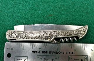 BIG LAGUIOLE Folding Lockback knife with the cork screw and the classic Bee lock 2