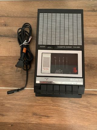 Vintage Sony Cassette Audio Recorder Model Tcm 858