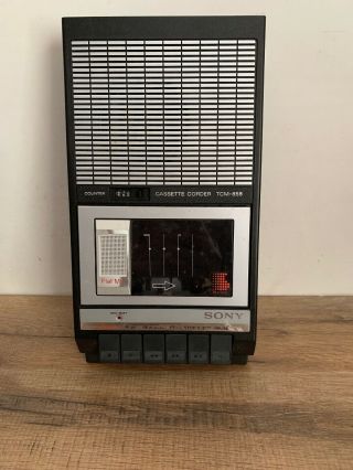 Vintage Sony Cassette Audio Recorder Model TCM 858 2