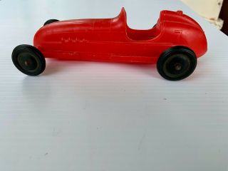 Vintage Processed Plastic Co.  Toy 500 Special Race Car Red 8 " Indy Car