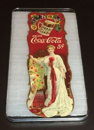 1903 Coca Cola Bookmark - W/lillian Nordica.  Very Rare This - 8.  5 - 9 - 6.  5 L