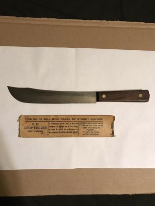 Vintage The Vernon Company Forged 12 1/2” Knife Old School,