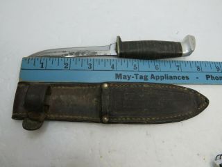 Vintage Case Small Hunting Knife With Sheath - - No Dots - - No Model Number