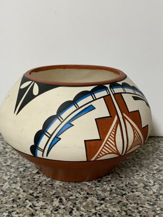 Native American Indian Pot/bowl Signed Jemez