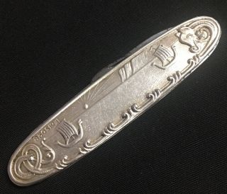 Cartailler Deluc Vintage Pocket Knife France 830 Silver Nautical Design