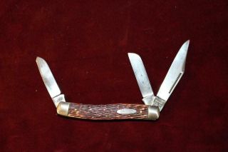Vintage Schrade Craftsman 9470 Stockman 3 Blade Pocket Knife