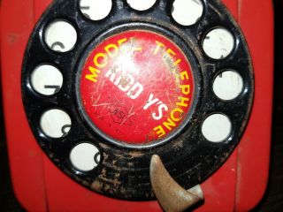 Vintage Tin Toy Telephone Aoshin / Aoshin Shoten Co. ,  Ltd.  Tokyo.  Japan 2