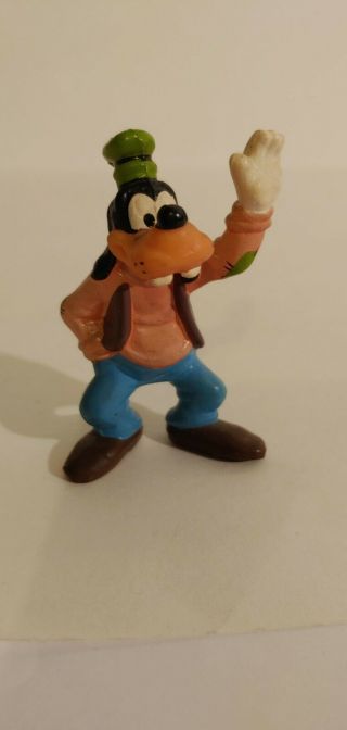 Vintage Disney Goofy Rubber Toy (2 3/4 Tall)
