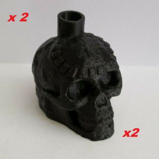 Aztec Death Whistle (x2) Black 3d Printed Very Loud (x2)