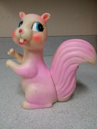 Vintage Bucky Squirrel Rubber Toy/collectible