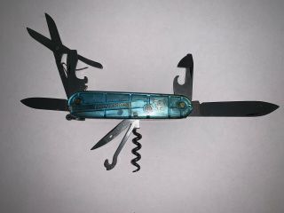 Victorinox Translucent Blue Climber Swiss Army Knife