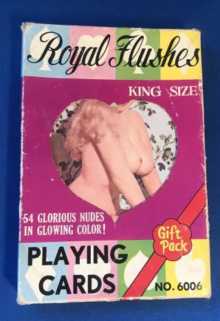 Vintage Royal Flushes 54 Glorious Nude Cards In Glowing Color