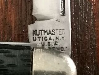 Vintage Kutmaster 2 Blade Jack Folding Pocket Knife Made In Usa