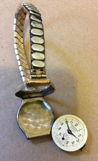 Vintage Oriosa Swiss 17 Jewels Incabloc.  375 Gold Ladies Watch Spares