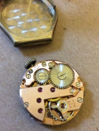 Vintage Oriosa Swiss 17 Jewels Incabloc.  375 Gold Ladies Watch Spares 2