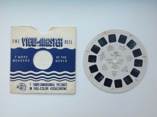 1no Vintage Sawyers Viewmaster Reel 1013 Windsor Castle Royal Residence England