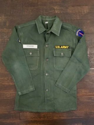 True Vintage Vtg 40s/50s Wwii World War Ii Us Army Field Jacket 8l362