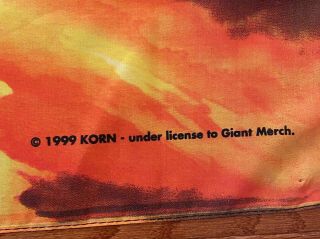 Vintage 1999 Korn Follow The Leader 41” X 30” Polyester Fabric Wall Hanging 2