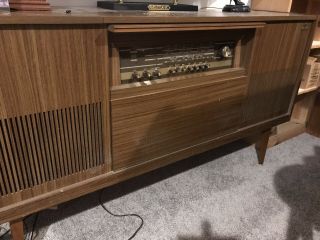 Rare Vintage Grundig Stereo Console - Turntable,  Record Player,  Radio