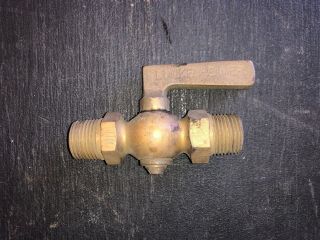 3/8 " Lunkenheimer Brass Key Cock 981 - 3/8 Specialty Vintage Valve